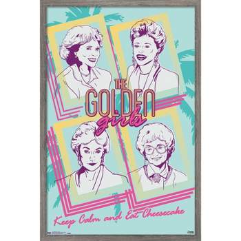 Trends International The Golden Girls - Group Framed Wall Poster Prints