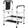 Step Stool with Handle,Adjustable Height Handrail 8.5-16.5in, Non-Slip Platform,450 LBS Capacity,Foot Stool for Elderly,Disabled,for Bedside Bathtub - 2 of 4