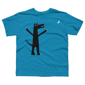 Boy's Design By Humans Arooo! By NicSquirrell T-Shirt - 1 of 3
