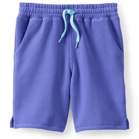 Lands' End Kids Husky Fleece Sweat Shorts - Large Husky - Crisp