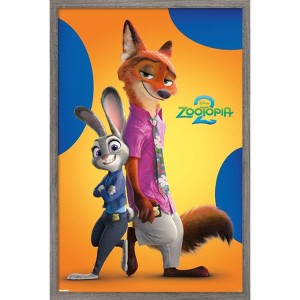 Trends International Disney Zootopia 2 (2025) - Nick & Judy Framed Wall Poster Prints - 1 of 4