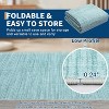 coucheta Washable Area Rugs, Modern Solid Color Print Non Slip Stain Resistant Low Pile Foldable Carpet, for Living Room, Bedroom, Dining Room - 4 of 4