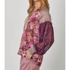 Women's Mixed Print Long Sleeve Blouse - mystree - 3 of 4