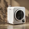 120V Portable Clothes Dryer, 1300W Compact Laundry Tumble Dryer Machine 3.3 Cu. Ft. with Stainless Steel Tub - 3 of 4