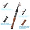 Unique Bargains Telescopic Portable Collapsible Travel Fishing Rod Black & Wood Color 1 Pc - 2 of 3