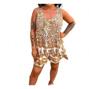 Women's Haven Paisley Print Sleeveless Romper - Heyson - 1 of 2