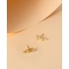 Molenia 18K Gold Plated 12 Constellation Personalized Earrings for Women, 925 Sterling Silver Zodiac Stud Earrings Horoscope Celestial Jewelry - 3 of 4