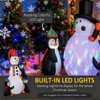 SEVOBAL Inflatable Holiday Decorations Christmas Inflatable Snowman with Penguins Festive Outdoor Decor for Holiday Cheer, White, 55"*27.5"*70.75" - 4 of 4