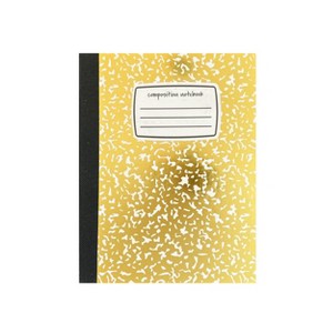 Daydream Society - Mini Composition Notebook in Gold - Pack of 1 Mini Notebook - 1 of 3