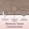 Hastings Home Memory Foam Bathroom Mats With Microfiber Top and Nonslip Absorbent Runner - Set of 2, Taupe - 2 of 4