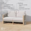 Nathan James Jagger Outdoor Loveseat Cream - 3 of 4