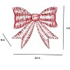 Home Accents Holiday 4 ft. Sparkle Red LED Metallic Bow Holiday Yard Decoration - 2 of 3