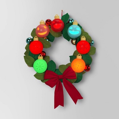 Northlight Red, Green, and Silver Jingle Bell Christmas Wreath, 9-Inch,  Unlit