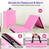 Matladin 6' Folding Tri-fold Gymnastics Gym Exercise Aerobics Mat, 6ft x2ft x2in PU Leather Tumbling Mats with Hook & Loop Fastener - 4 of 4