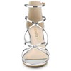 Allegra K Women's Strappy Crisscross Adjustable Buckle Strap Block Heels Sandals - 2 of 4