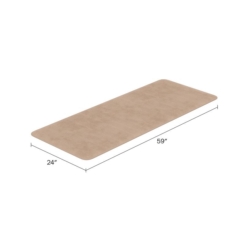 Oversized Bathroom Rug - Extra-Long Memory Foam Bath Mat with Nonslip Backing by Lavish Home, 2 of 7