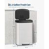 80L plastic cover plastic bag pedal trash can, without inner bucket + plastic bag pressure ring, with deodorizing box for Home,Office,Living room - 3 of 4