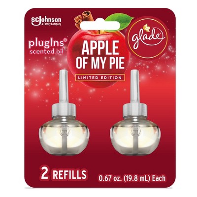 Glade PlugIns Scented Oil Air Freshener Refills Apple Of My Pie - 2ct/1.34oz