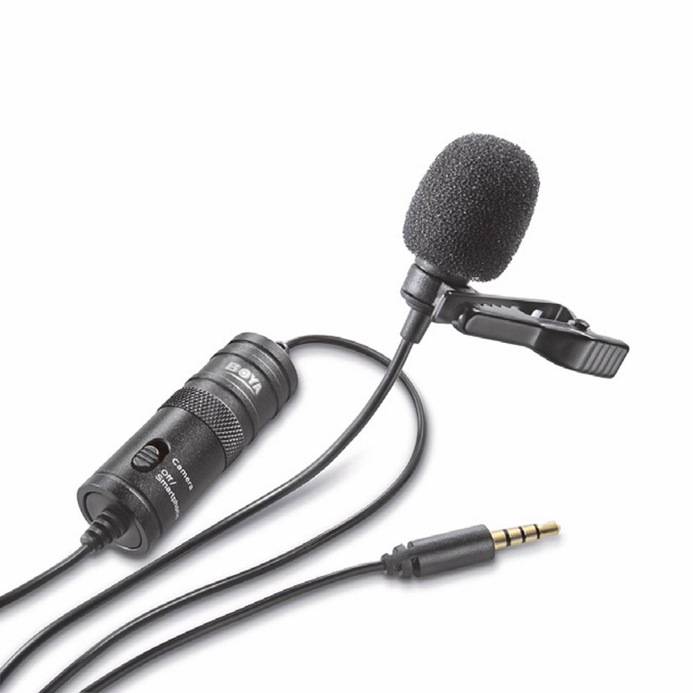 (2Pack) BY-M1 Lavalier Microphone  Black