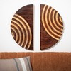 Sullivans 23" & 23" Retro Wooden Wall Decor Set of 2 - 3 of 3