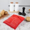 Itopfox Microwave Potato Bag for Baking, Reusable Steam Pocket Cooker for Potatoes, Corn, Bread, and Tortillas, Washable Fabric - 3 of 4