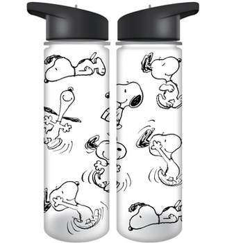 4 Glossy Peanuts Water Bottle Stickers Assorted Characters