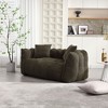 Sapphtopaz 5-Foot Bean Bag Chair High Resilience Foam Chenille Bean Bag Chairs for Adult Sofa Chair for Two Accent Chair for Living Room, Bedroom - 2 of 4