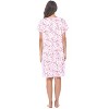 Casual Nights Women's Super Soft Yummy Nightshirt, Short Sleeve Nightgown, Night Dress with Fun Prints & Patterns - 4 of 4