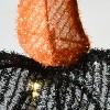 35" Prelit LED Set of 3 Prelit Black Pumpkin Warm White Lights - National Tree Company - 4 of 4