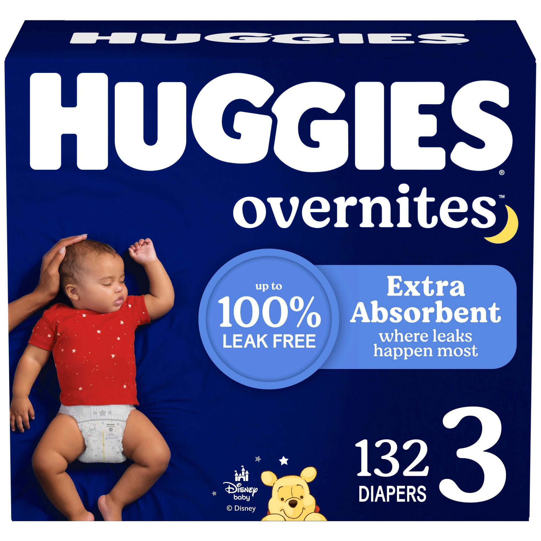 Huggies Overnites Nighttime Protection Diapers (Select Size and Count)