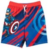 Marvel Avengers Hulk Black Panther Captain America 3 Pack Swim Trunks Little Kid to Big Kid - 2 of 4