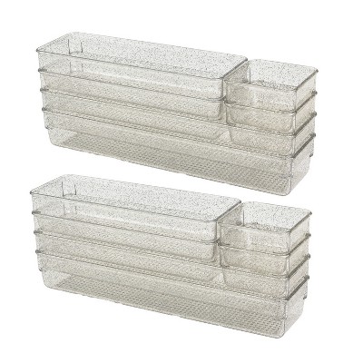 Trio Home Trio Essentials 12PC Drawer Organizers, 3 Versatile Sizes, Storage Bins for Makeup, Bedroom, Kitchen — фото 3