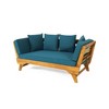 Sapphtopaz Outdoor Patio Sofa, Acacia Wood Outdoor Daybed with Water-Resistant Cushions, Expandable Outdoor Sofa with Cushions & Lumbar Pillows - 4 of 4