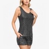 Anna-Kaci Women's Sequin Tank Top Sleeveless Scoop Neck Sparkly Party Fashion Blouse - 3 of 4
