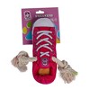 American Pet Supplies Squeaking Comfort Plush Sneaker Dog Toy – Rope, Squeaker & Treat Compartment, Safe & Durable - 2 of 4