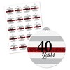 Big Dot of Happiness We Still Do - 40th Wedding Anniversary - Party Favor Gift Tags (Set of 20) - 2 of 4