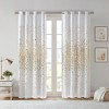 Gracie Mills Amos Total Blackout Grommet Curtain with Gold Metallic Animal Print - 4 of 4