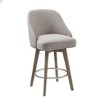 CAVINAS Dining Chairs Kitchen Chairs Side Chair Rounded Back Kitchen Chairs Counter Stool With Swivel Seat, Fabric Accent for Kitchen - 3 of 4