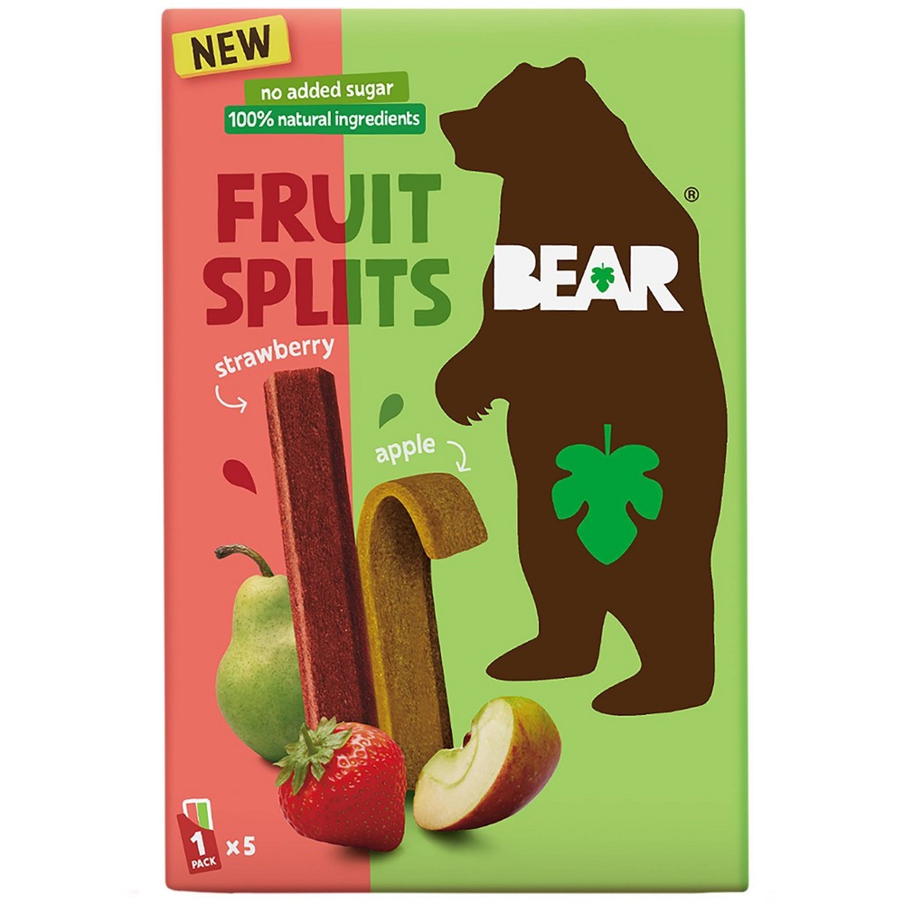 BEAR Strawberry Apple Fruit Splits - 3.5oz