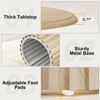 Lirago 47.24-Inch Wood Round Dining Table with Wooden Tabletop and Cylindrical Base - 4 of 4