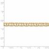 Black Bow Jewelry 5.25mm 14k Yellow Gold Concave Anchor Chain Bracelet - 4 of 4