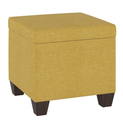 Yellow store ottoman target