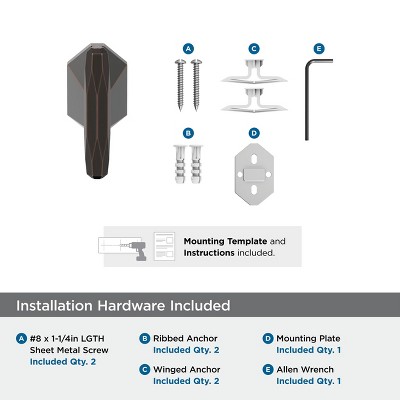 Oil-Rubbed Bronze Single Prong Wall Mounted Hook