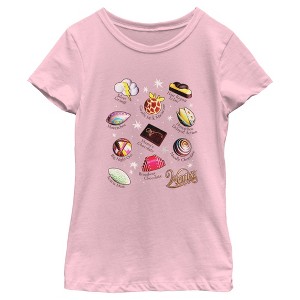 Girl's Wonka Candies and Chocolates Chart T-Shirt - 1 of 4