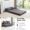NicBex Modern Foldable Corduroy Loveseat Sofa with Removable Pillows, Minimalist 2-Seater Sofa for Living Room & Bedroom - 3 of 4