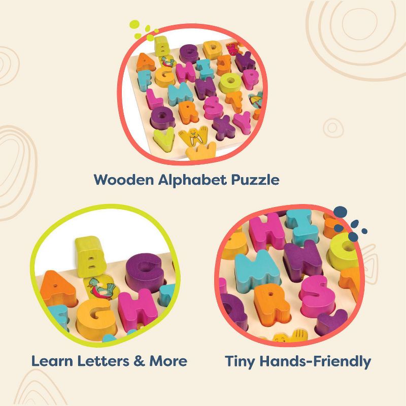 B. toys Wooden Alphabet Puzzle - Alpha-B.-Tical 27pc, 6 of 12