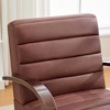 Racxily 30.7"W Modern Upholstered 360¡ã Swivel Accent Chair, Single Sofa Armchair for Bedroom Living Room Office, Brown - 4 of 4