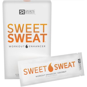 Sports Research Sweet Sweat Topical Gel Travel Packets - Coconut - 20 Pack - 1 of 2