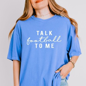 Simply Sage Market Talk Football To Me Garment Dyed Tee - 1 of 4