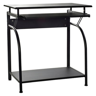 Stanton Computer Desk With Pullout Keyboard Tray Black Comfort